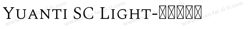 Yuanti SC Light字体转换